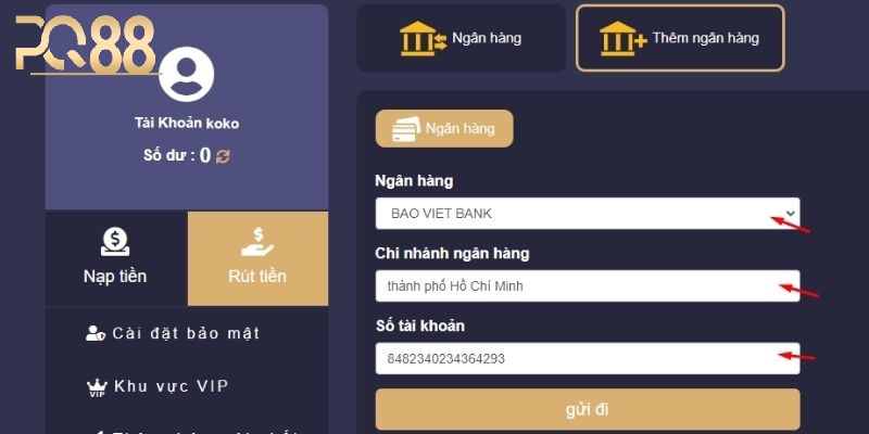 Cách Rút Tiền PQ88 An Toàn Và Minh Bạch
